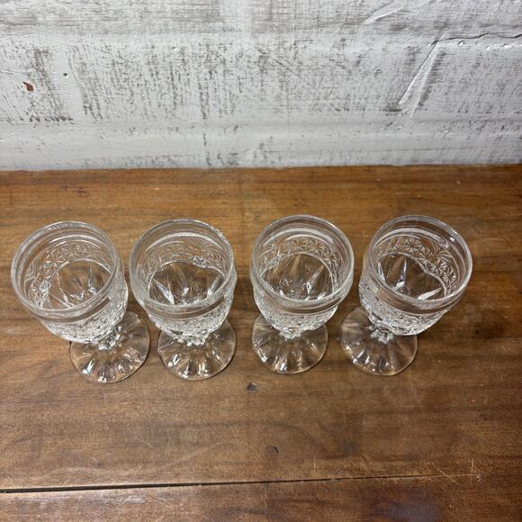 Zajecar D’Adriana Hand Cut Crystal Goblets Set of Four - Picture 2 of 4